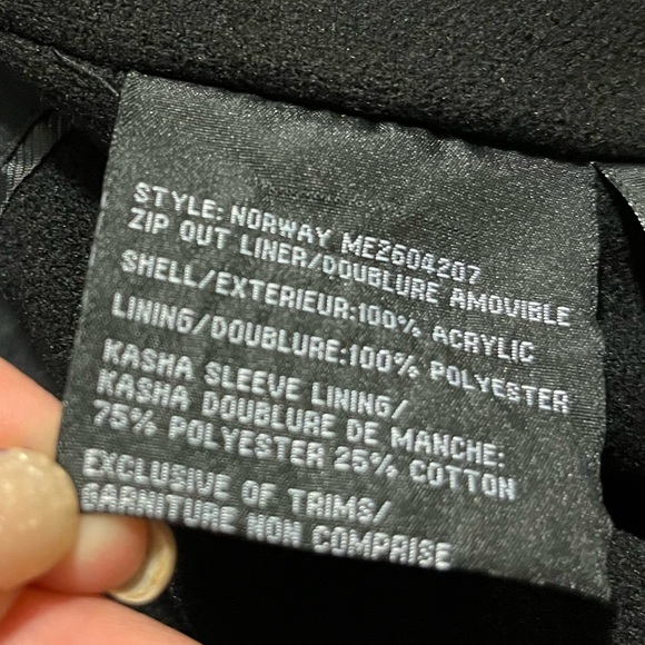 Black, mens Bellissimo overcoat $75 - Picture 5 of 6